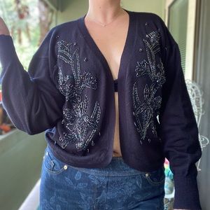 Embroided vintage cardigan
